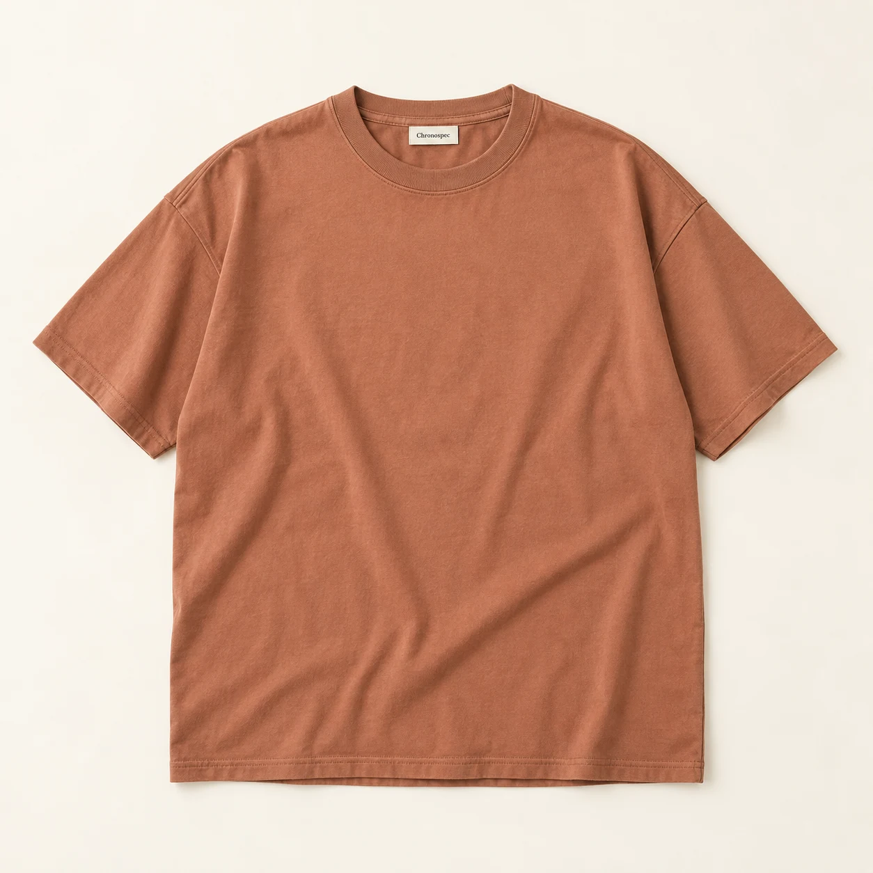 Terracotta relaxed cotton T-shirt