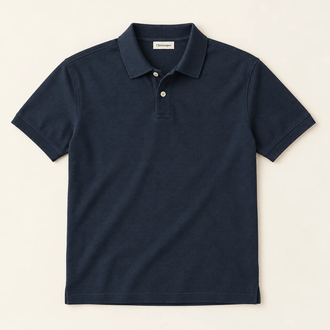 Promenade Piqué Polo — Navy, front view